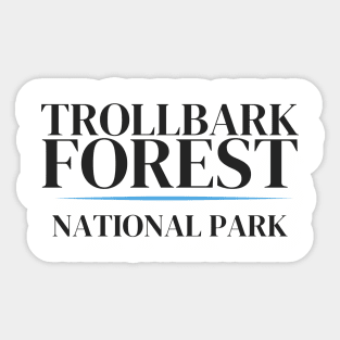 Trollbark Forest, Sword Coast - National Park Parody Sticker